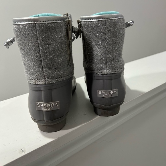Sperry Kids Charcoal Gray Rain Boots - Picture 4 of 6